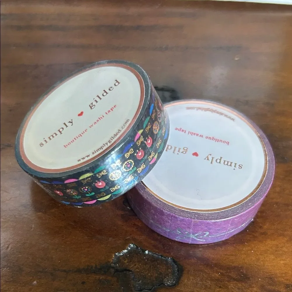 Simply Gilded Decorative Washi Tape Set bundle 10 new tapes